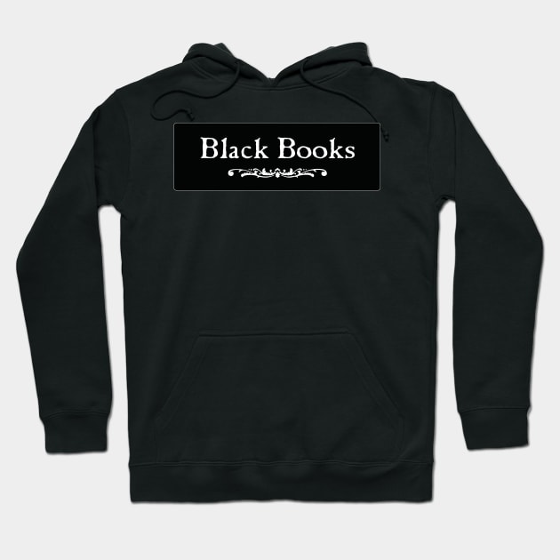 Black Books Hoodie by dflynndesigns